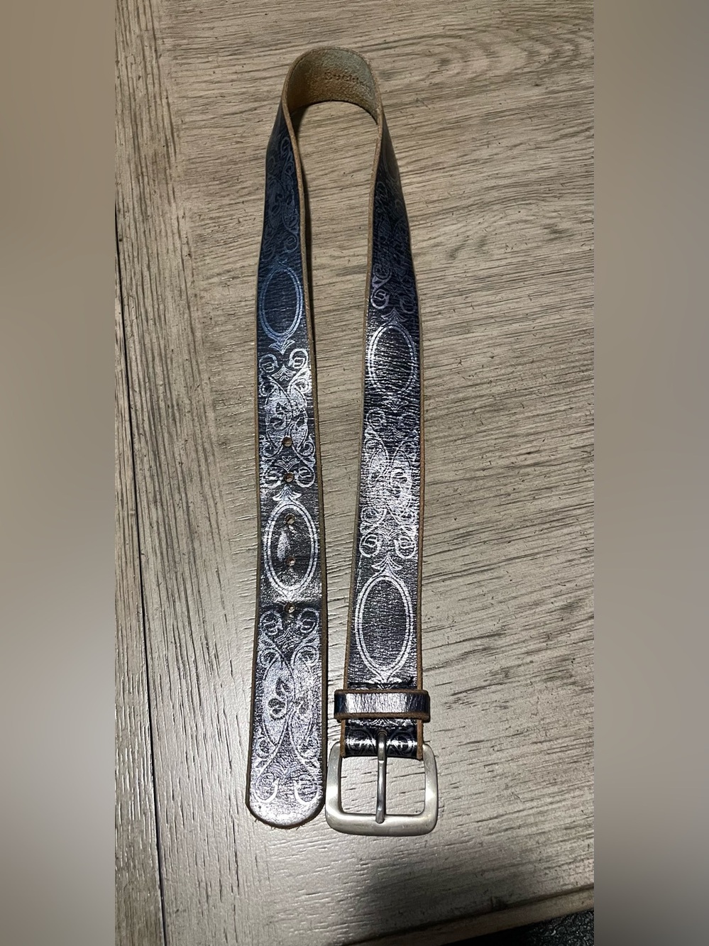 Buckle brand black and silver women’s belt